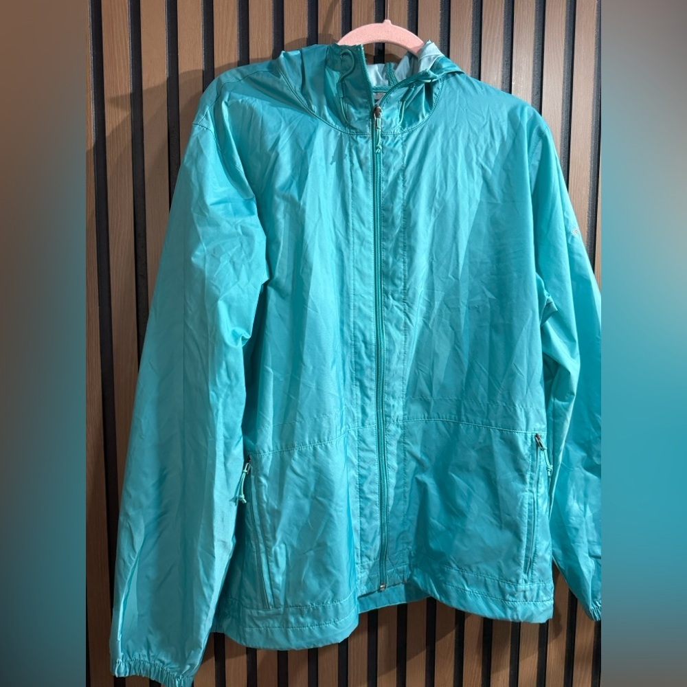 Columbia Teal‎ Jacket raincoat Sz XL - Picture 2 of 6